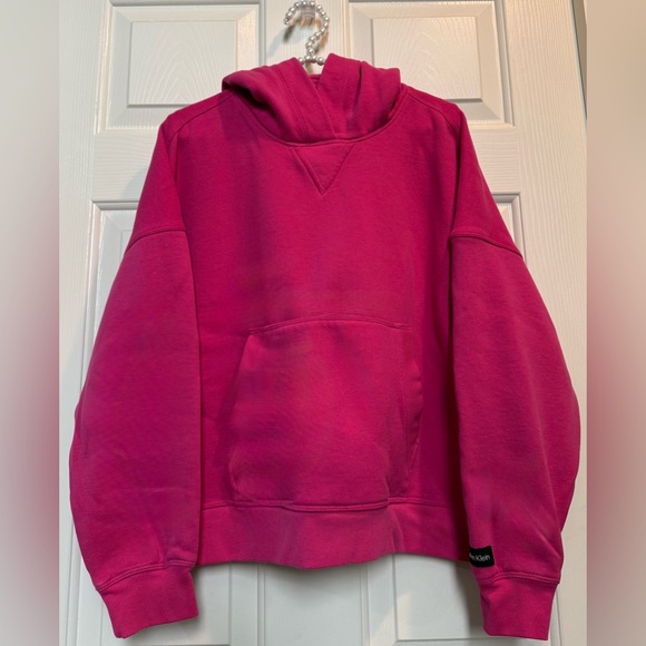 Women’s Calvin Klein hoodie - bright pink - size large - small spots on back - Picture 3 of 9